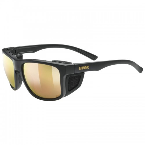 Uvex Sportstyle 312 Outdoor / Bergsport Brille matt schwarz/mirror goldfarben 