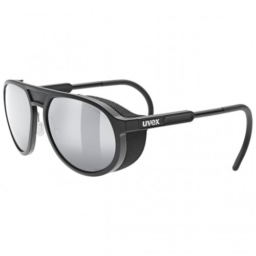 Uvex Mtn Classic P Outdoor / Bergsport Brille matt schwarz/mirror silberfarben 