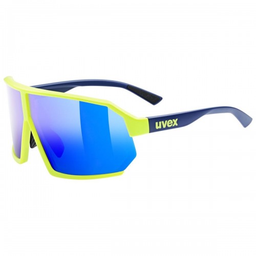 Uvex Sportstyle 237 Fahrrad / Sport Brille gelb/mirror blau 