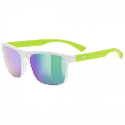 Uvex Rookie Kinder Fahrrad / Freizeit Brille weiß/grün/mirror grün 