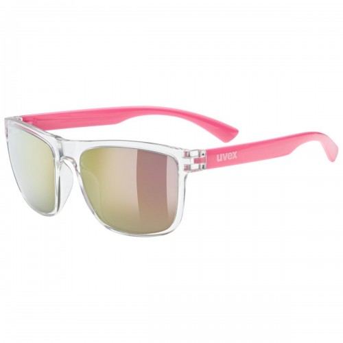 Uvex Rookie Kinder Fahrrad / Freizeit Brille klar pink/mirror pink 