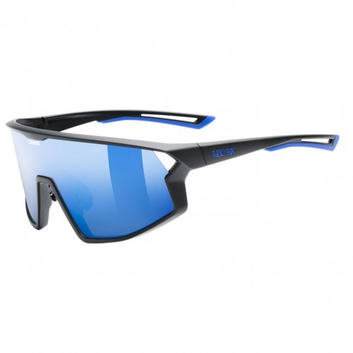 uvex skyryse Fahrrad / Sport Brille matt schwarz/mirror blau 