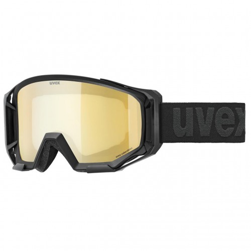 Uvex Athletic CV MX Goggle Cross/MTB Brille schwarz/mirror goldfarben 