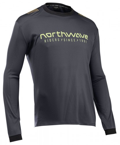Northwave Sharp Fahrrad Trikot lang schwarz/grün 2025 