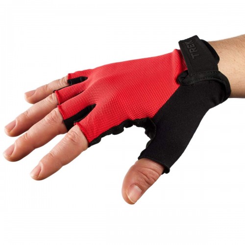 Trek Solstice Fahrrad Handschuhe kurz rot/schwarz 2026 