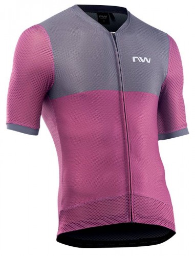 Northwave Storm Air Fahrrad Trikot kurz lila/grau 2022 