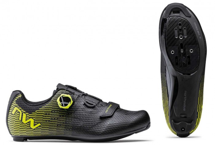 Northwave Storm Carbon 2 Rennrad Fahrrad Schuhe schwarz/gelb 2024 