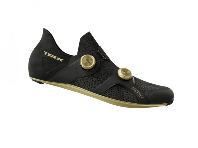 Trek RSL Knit Rennrad Fahrrad Schuhe schwarz/goldfarben 2025 