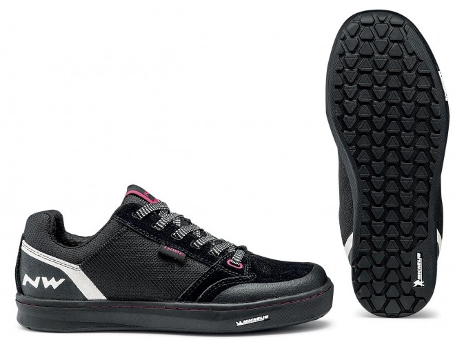 Northwave Tribe Damen MTB Dirt Fahrrad Schuhe schwarz/weiß/pink 2021 