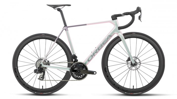 Orbea Orca M21eTEAM Carbon Rennrad iris white/lilac 2027 