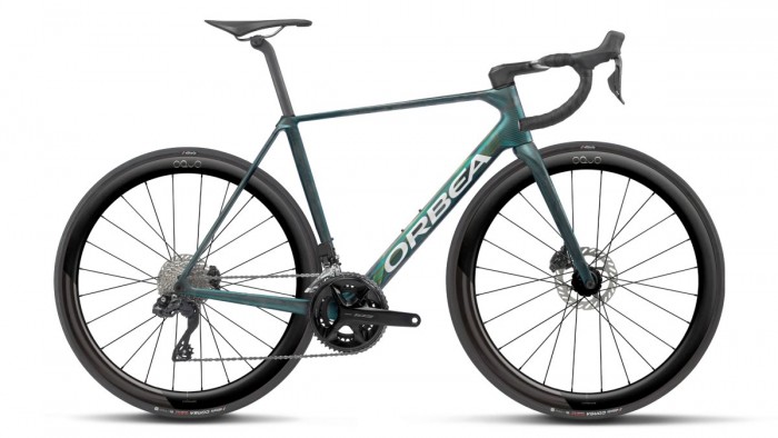 Orbea Orca M30i LTD PWR Carbon Rennrad escape green/carbon view matt 2027 