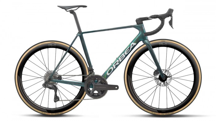 Orbea Orca M20i LTD PWR Carbon Rennrad escape green/carbon view matt 2027 