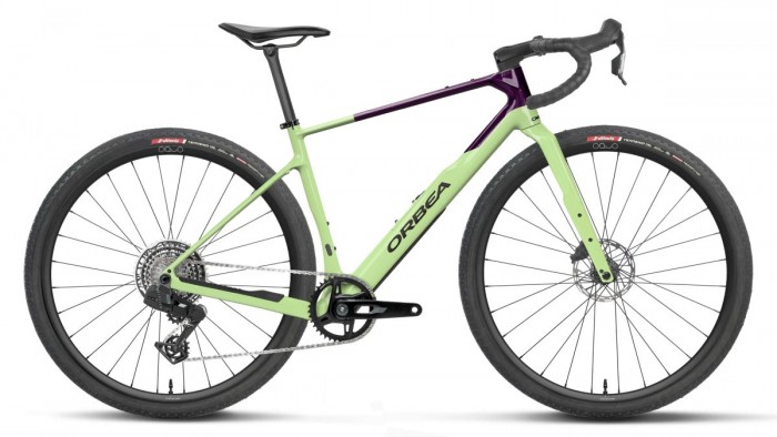 Orbea Terra M31eTEAM 1X Carbon Gravel Fahrrad acid gum/fantasy purple carbon view 2027 