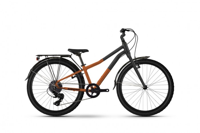 Winora Dash EQ 24'' Kinder Fahrrad grau/orange 2024 