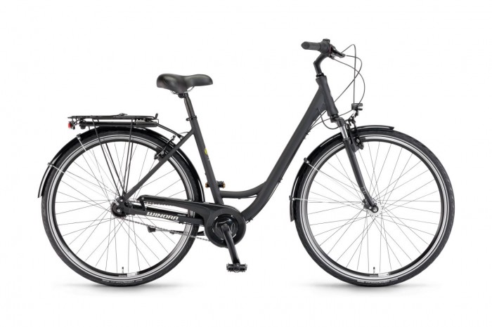 Winora Hollywood Unisex City Fahrrad schwarz 2024 45cm