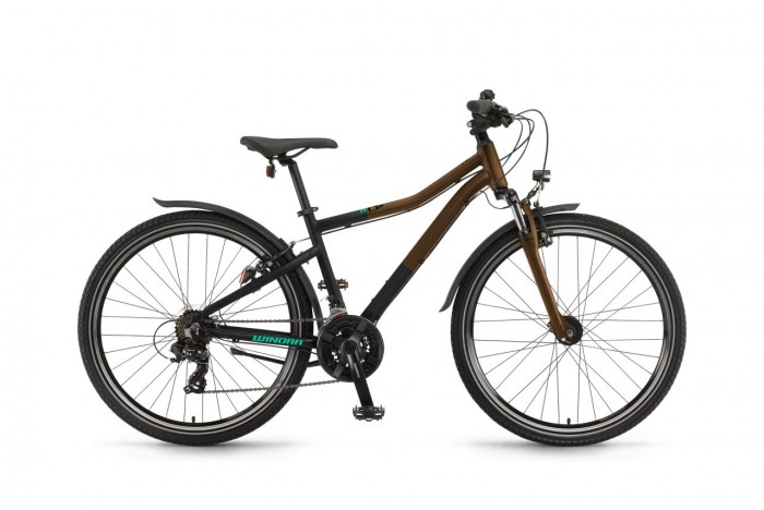 Winora Rage 26'' Kinder Fahrrad schwarz/bronzefarben 2024 45cm