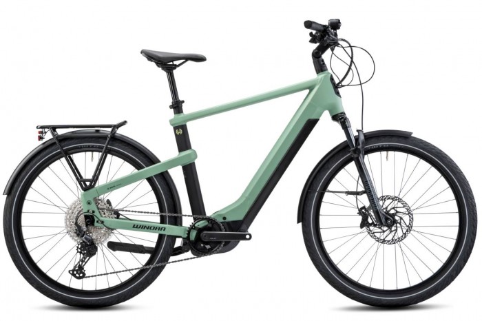 Winora Yakun 12 27.5'' Pedelec E-Bike Trekking Fahrrad grün 2024 