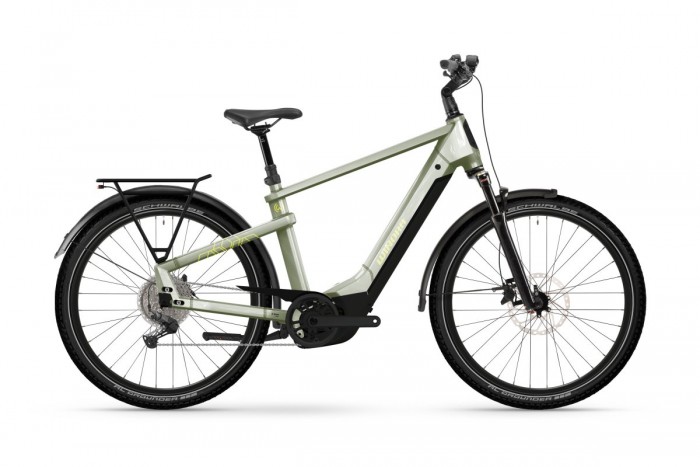 Winora Yakun X10 800 High 27.5'' E-Bike Trekking Pedelec ivory grün 2026 