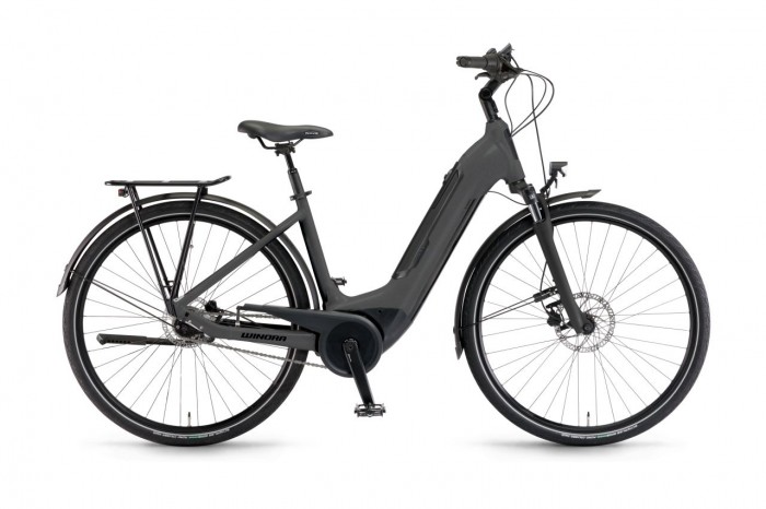 Winora Tria N8f Wave Unisex Pedelec E-Bike Trekking Fahrrad matt grau 2024 56 cm