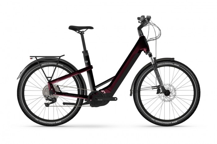 Winora Yakun X10E 27.5'' Wave Unisex Pedelec E-Bike Trekking Fahrrad rot 2024 45 cm