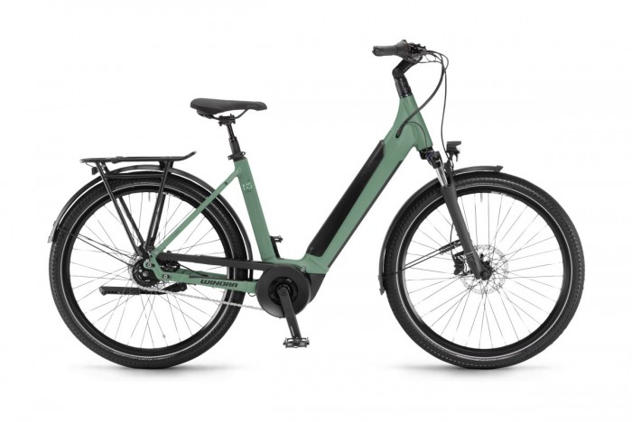 Winora Sinus N5f Low 27.5'' Pedelec E-Bike Trekking Fahrrad matt grün 2024 
