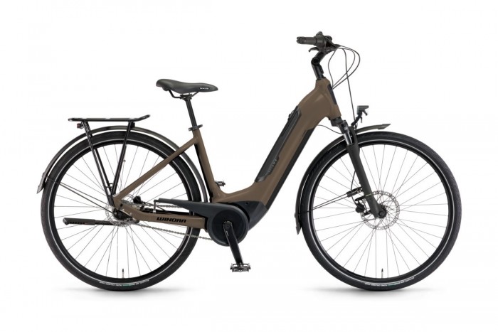Winora Tria N8 E Low Pedelec E-Bike Trekking Fahrrad matt braun 2024 
