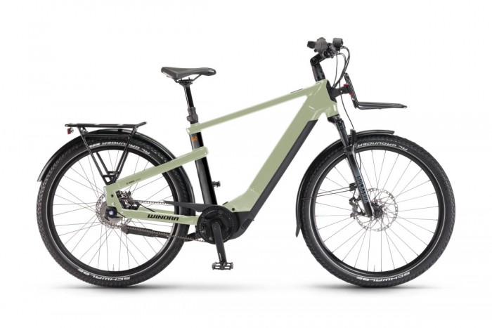 Winora Yakun R5 Pro High 27.5'' Pedelec E-Bike Trekking Fahrrad grün 2024 