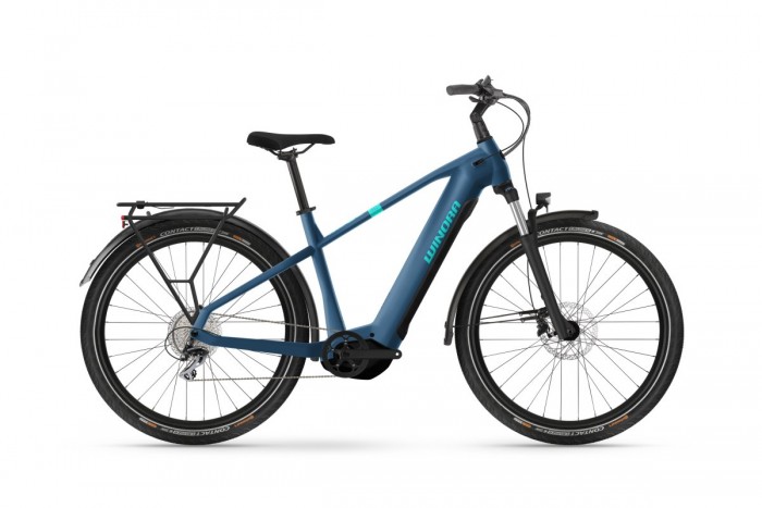 Winora Yucatan X8 High 27.5'' Pedelec E-Bike Trekking Fahrrad matt blau 2024 