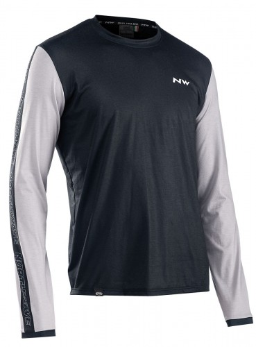 Northwave Xtrail Fahrrad Trikot lang schwarz/weiß 2021 