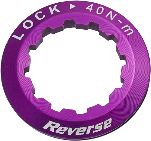 Reverse Lock Ring Kassetten Abschlußring lila 