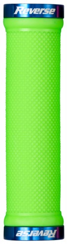 Reverse Grip Lock-On Fahrrad Schraubgriffe grün/blau 
