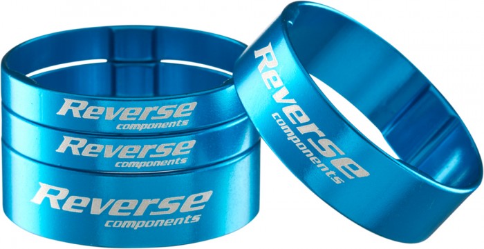 Reverse Gabelschaft Spacer Set Ultra- Light Alu 1 1/8 hell blau 