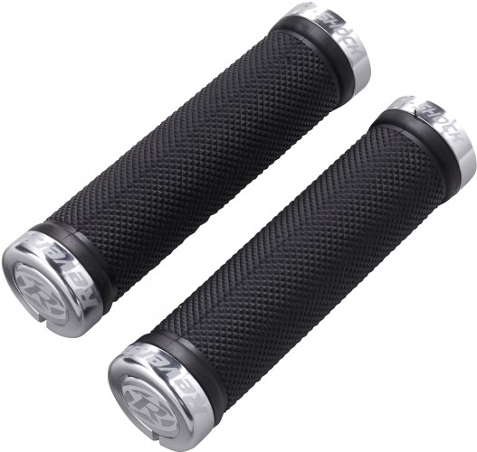 Reverse Grip R-Shock Soft Compound Fahrrad Schraubgriffe schwarz/poliert 