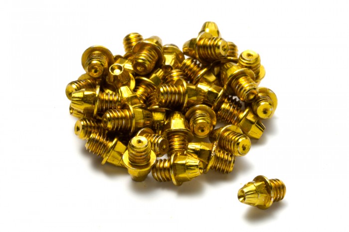 Reverse Pin set 10.9"M4x4 Stahl gold 