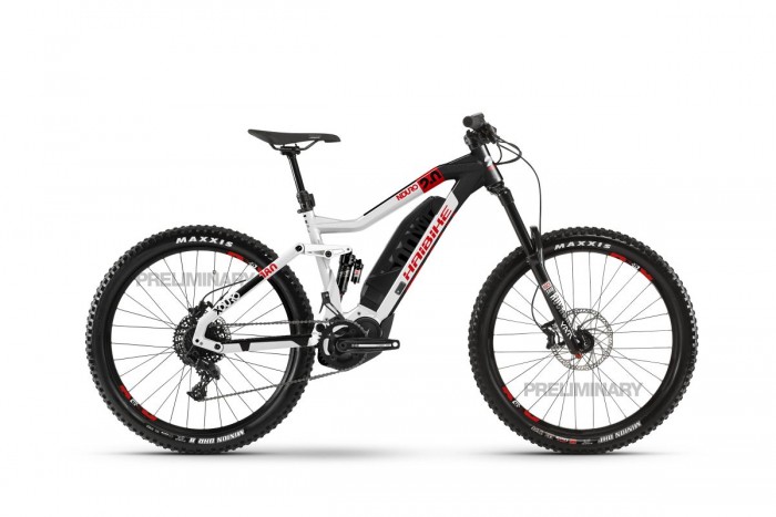 Haibike Xduro Nduro 2.0 27.5'' Pedelec E-Bike MTB silberfarben/rot/schwarz 2020 