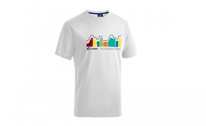 Cube Fichtelmountains Kinder Freizeit T-Shirt weiß 2020 