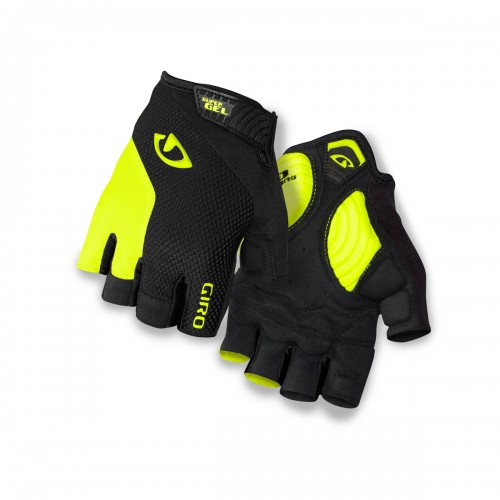 Giro Strade Dure Supergel Fahrrad Handschuhe kurz schwarz/gelb 2024 