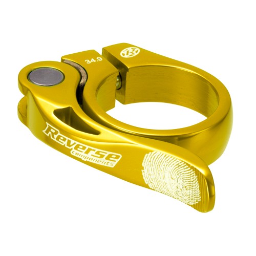 Reverse Long Life Sattelklemme mit Schnellspanner 34.9mm gold 