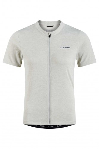 Cube Gravel Cargo Damen Fahrrad Trikot kurz light grau 2026 