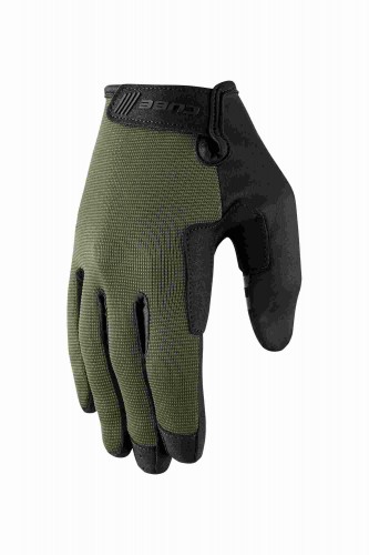 Cube Gravity TM Fahrrad Handschuhe lang grün/grau 2026 