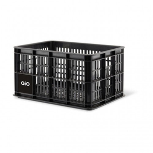 Qio Crate Box Fred Fahrrad Transportkiste für Mik Gepäckträger schwarz 