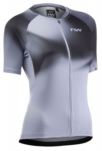 Northwave Force Evo Damen Gravel / Rennrad Fahrradtrikot kurz ice grau 2026 