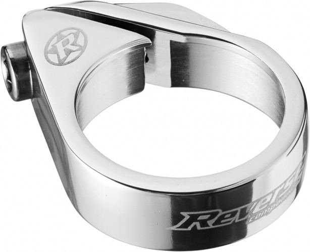 Reverse Bolt Clamp Sattelklemme 34.9mm silber 
