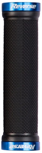 Reverse Grip Lock-On Fahrrad Schraubgriffe schwarz/blau 