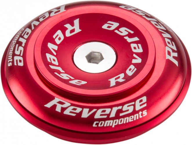 Reverse Twister Top Cup Headset Steuersatz (oben) 1 1/8 Semi Integriert rot 