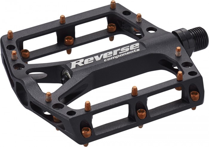 Reverse Black ONE Flat Fahrrad Pedal schwarz/orange 