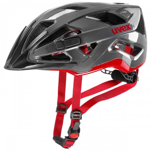 Uvex Active Fahrrad Helm grau/rot 2024 