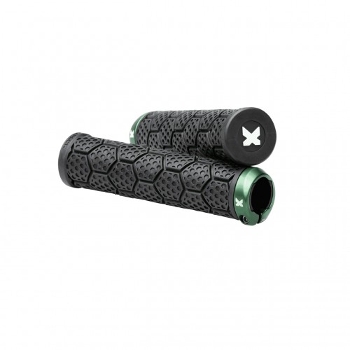 Sixpack D-Trix AL Lock-On Fahrrad Schraubgriffe schwarz/grün 