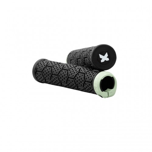 Sixpack D-Trix PA Lock-On Fahrrad Schraubgriffe schwarz/smoked grün 