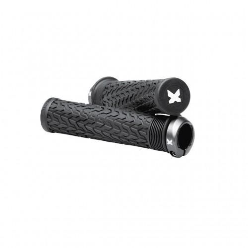 Sixpack S-Trix AL Lock-On Fahrrad Schraubgriffe schwarz/titanfarben 